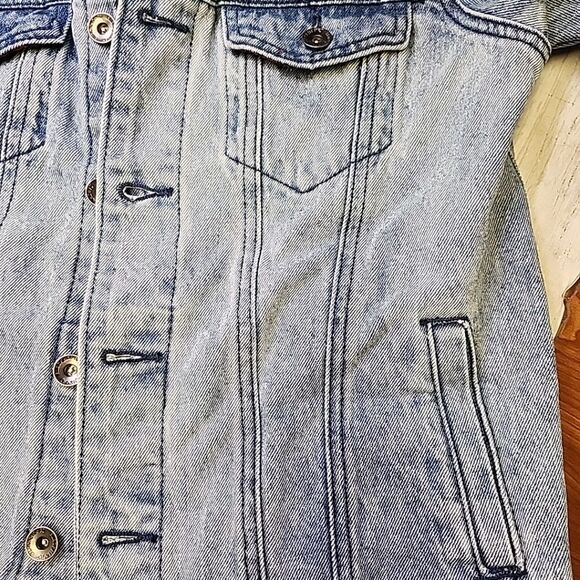 BlackHeart ACID WASH PLAID Partially LINED TRUCKER JACKET SIZE M - Picture 13 of 14